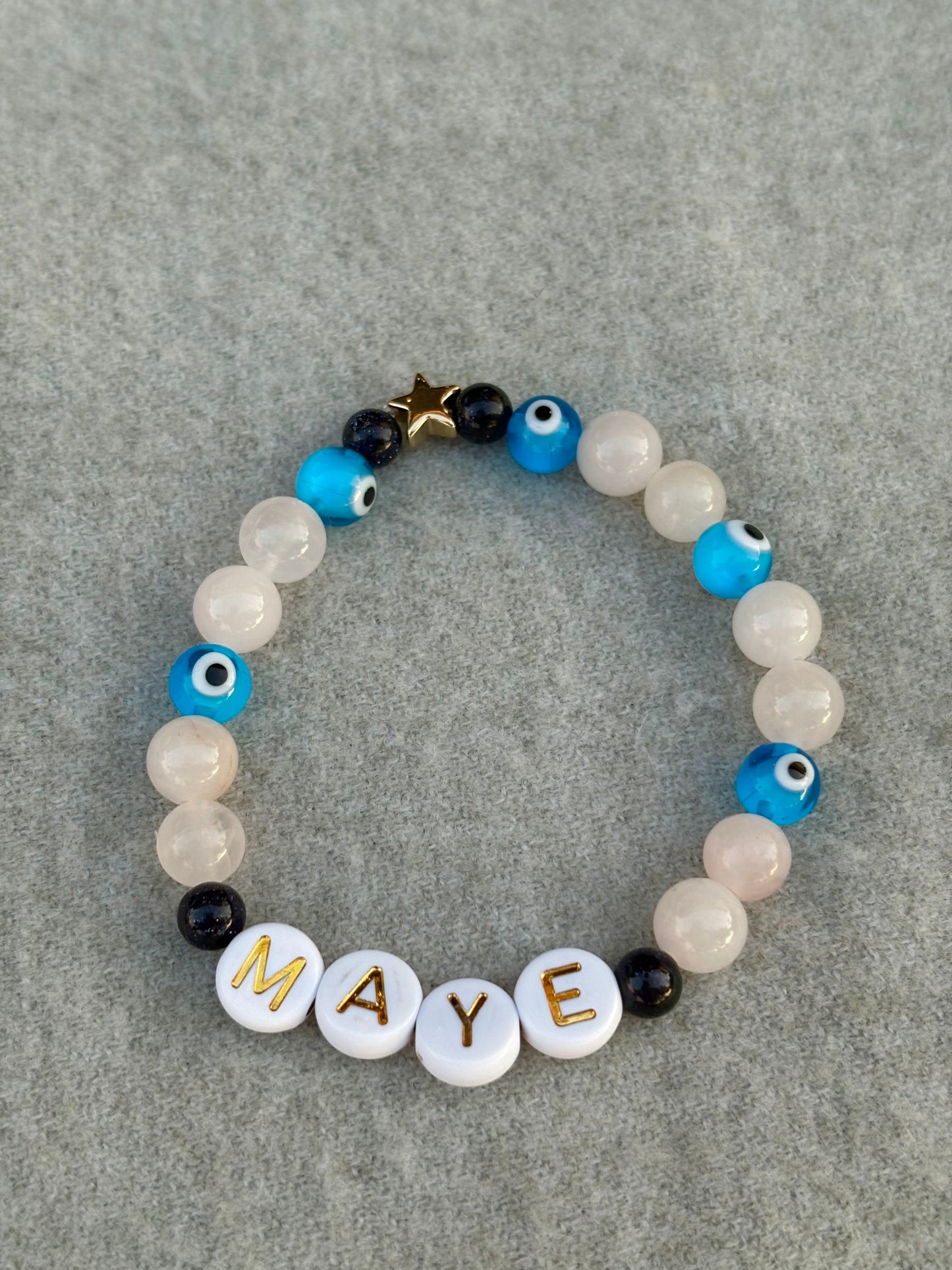 #10 Drake Maye Rose Quartz & Protection Bracelets