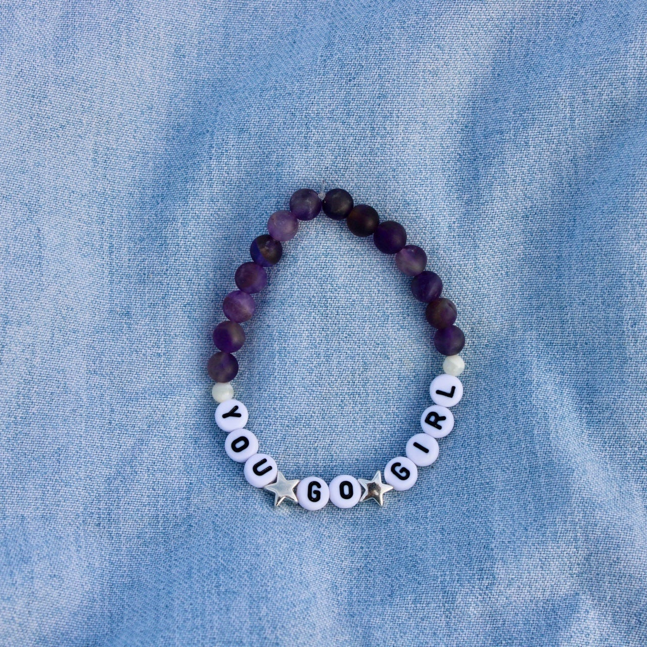 You Go Girl Amethyst Bracelt