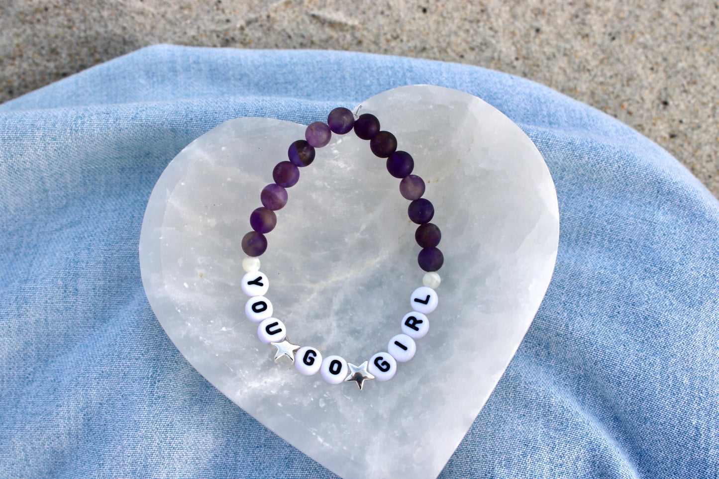 You Go Girl Amethyst Bracelt