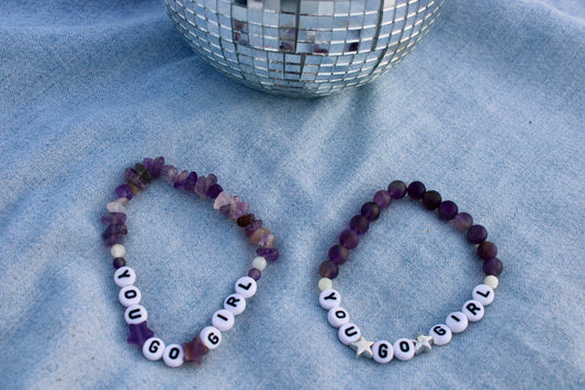 You Go Girl Amethyst Bracelt