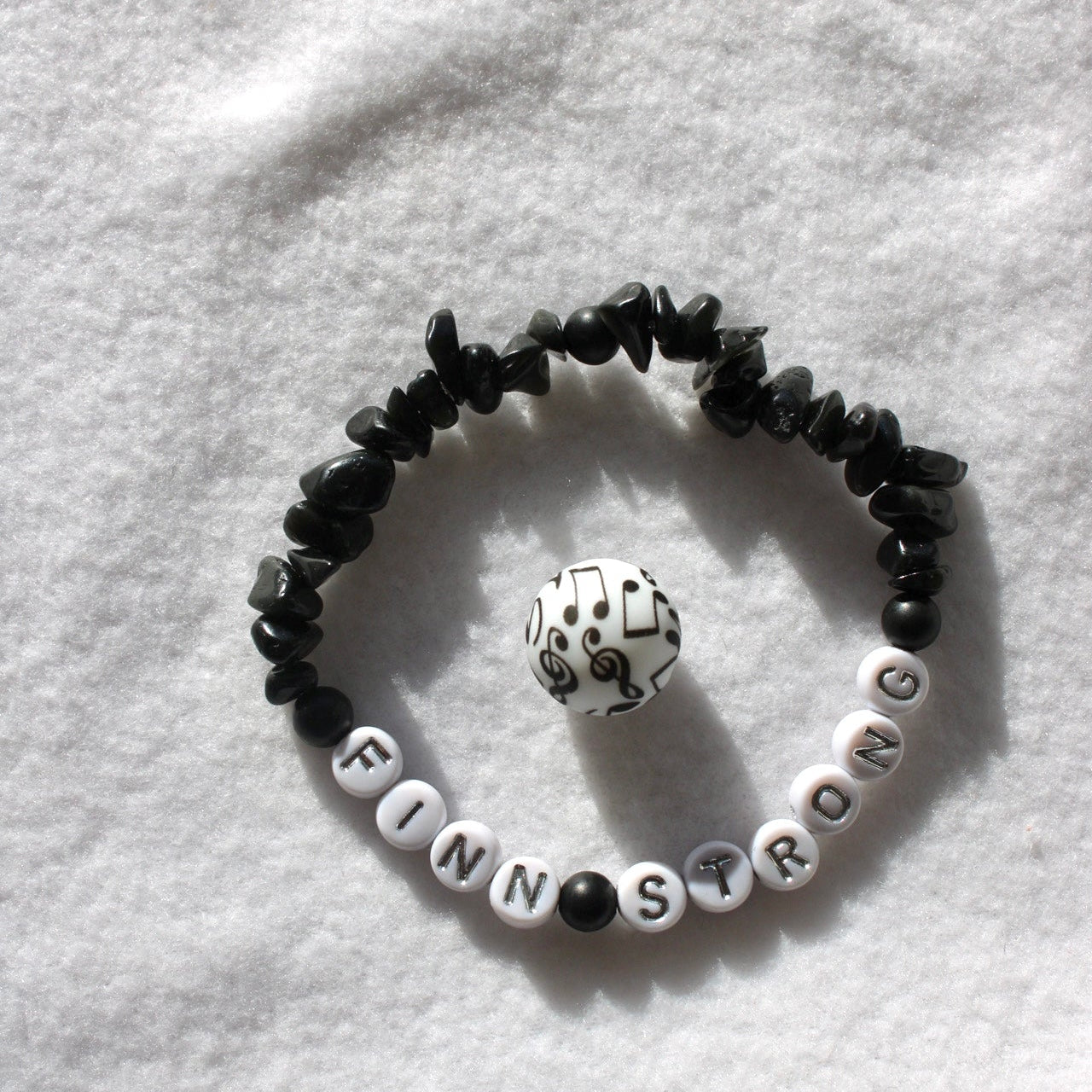 Finn Strong Bracelet- Obsidian Chips & Shungite